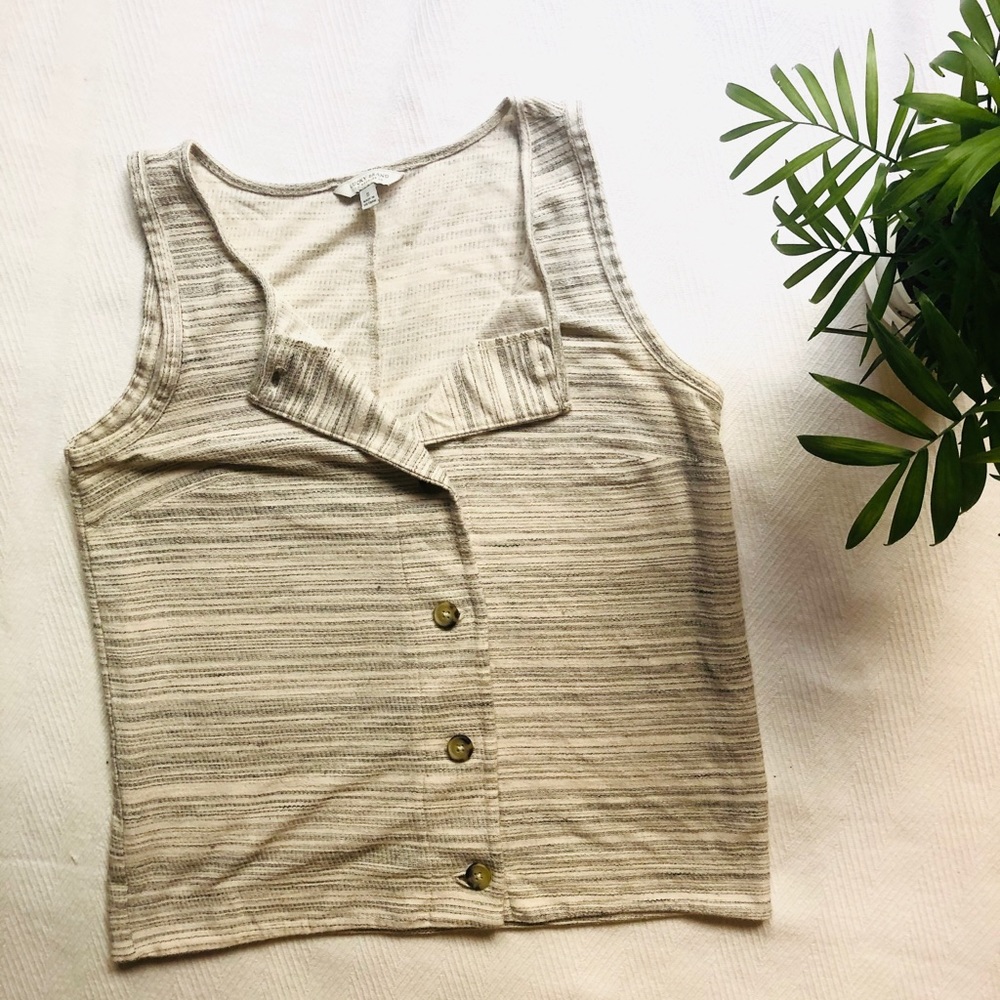 Lucky Brand Vest Tank button down